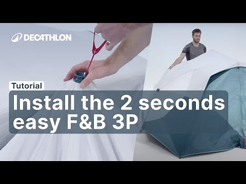 TUTORIAL - How to install the 2 SECONDS EASY FRESH & BLACK 3P ? | Decathlon_QUECHUA