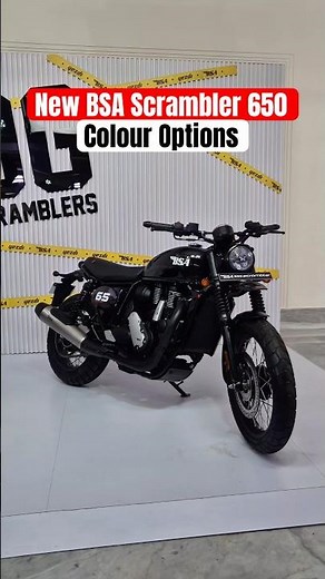 New BSA Scrambler 650 colour options ⚫️🟡⚪️ | Pick your favourite | autoX
