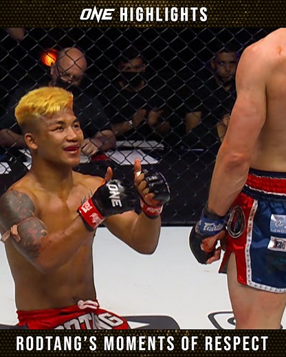 9.8M views · 484K reactions | In the end, it's all about respect for Rodtang Jitmuangnon | ONE Championship | Facebook