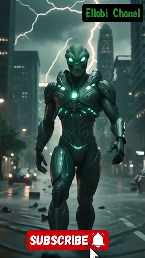 Alien Walks Through Stormy City # Epic Cinematic Sci-Fi Short