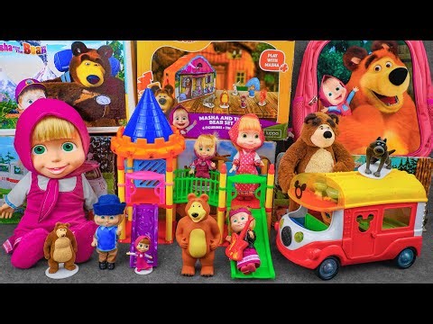 93 Minutes of Satisfying ASMR Unboxing | Cute & Fun Masha and The Bear Playground Playset 🌷