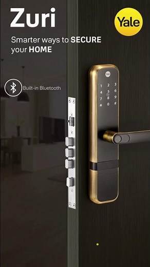 Yale Zuri Smart lock with built-in bluetooth - Fingerprint, RFID, PIN, Manual key