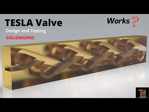 TESLA Valve design and Fluid velocity and pressure Testing | Solidworks flow simulation for beginner
