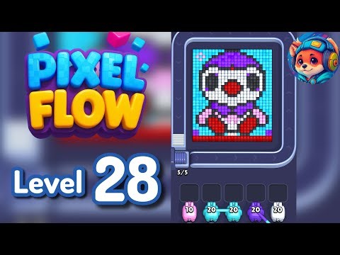 Pixel Flow Level 28 Walkthrough & Solution 🧩✨