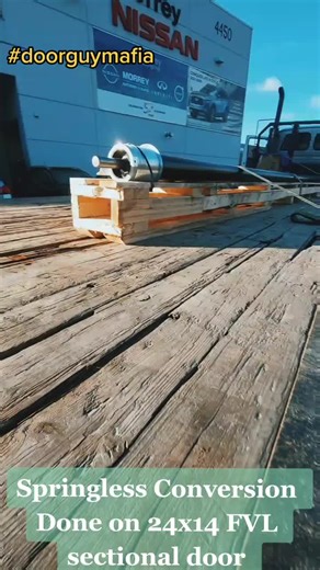 Who needs springs anymore. 24x14 FVL sectional door gets a springless, direct drive operator system. #doorguymafia #door #doors #overheaddoors #sectionaldoors #trades #tradesman #viral #viralvideo #coolstuff #worklife #workvibes #tiktok #instagram #thedoorfather #skilledtrades #professional #bluecollar #vancouver #britishcolumbia #canada #mastertech #hardworkpaysoff #thegrind #dgm #commercialinvestments #commercialdoors #video #technology