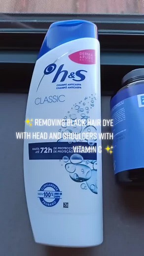 Remove Black Hair Dye with Head & Shoulders & Vitamin C