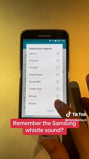 who remembers the samsung galaxy whistle notification sound? #samsung #samsunggalaxy #galaxys5