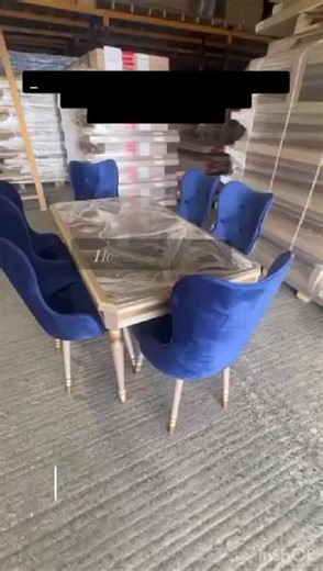 Dine in style 🍽️ ✨ Deco Dining Set — available in 4 or 6 chairs 🖤 Black | 💙 Blue | 🤍 Grey 🚚 Free UK Delivery | 💷 Pay on Delivery . . . #fypシ #fyp #dinningtabledecor #grow #unfrezzmyaccount