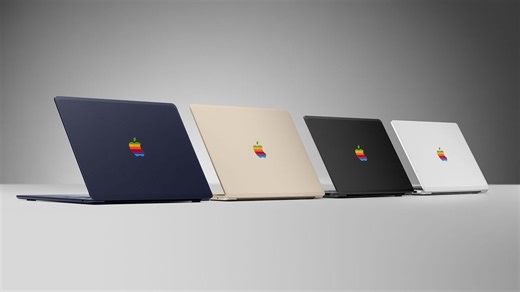 Iconic rainbow Apple logo finally gets a comeback on new MacBook skin