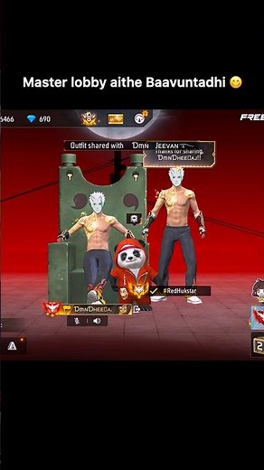 Master lobby 2vs4 Gameplay 🥷| #freefire #dmndheeraj #shorts