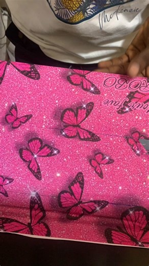 Customize Your Laptop with Pink Butterfly Wrapping and Stickers