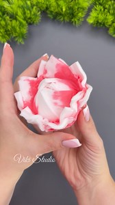Wow! Rose from Cotton Pads #diy #crafts #rose #homemade #easycraft | VIKI Studio DIY