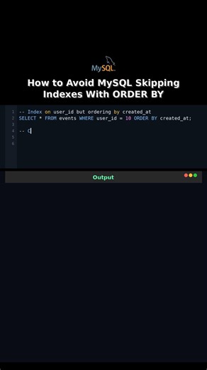 How to Avoid MySQL Skipping Indexes With ORDER BY #mysql