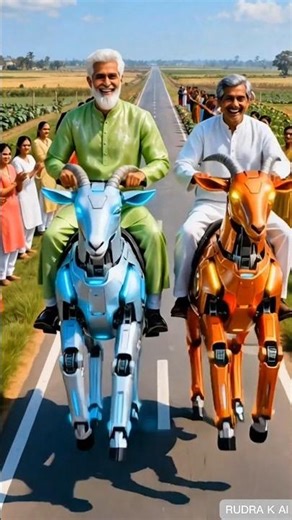 Senior Soldier Rescues Grandpa And Builds a Robot Goat for Him #ai #shorts #army #save