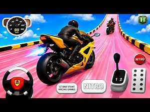 🏍️ Master the Ultimate GT Bike Challenge! 🔥 Impossible Mega Ramp Action 🚀 | Android Gameplay