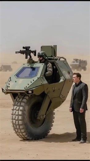 #elonmusk introduces a mini tank design for defense applications #usmilitary #usarmy #automatic #ai