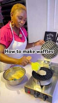 How to make waffles 🧇 #shortsviral