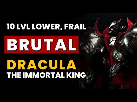 V Rising - BRUTAL Dracula the Immortal King | 10 Levels Lower, Frail, Almost No Hit | 1.0 Boss Kill