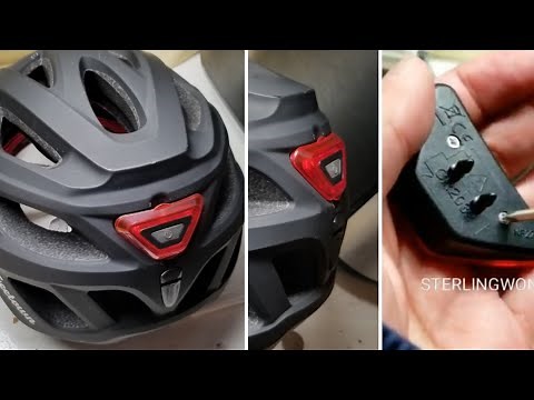 Freetown Bicycle Helmet: How to replace bicycle helmet light battery!