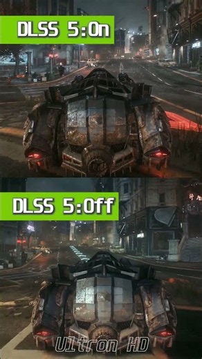 Arkham Knight DLSS 5 ON vs OFF is INSANE! 🔥 #rtx #dlss5