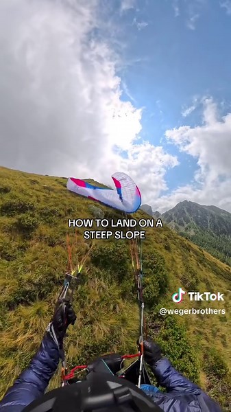 How to Land on a Steep Slope While Flying