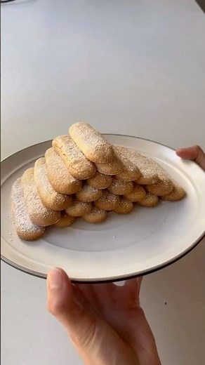 How to Make Perfect Homemade Ladyfingers (Savoiardi) | Best Recipe for Tiramisu 🍪☕️ #shorts