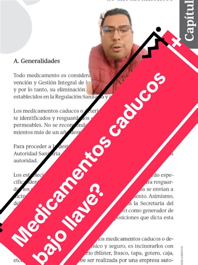 Medicamentos caducos bajo llave #cofepris #coprisem #medicamentoscaducados