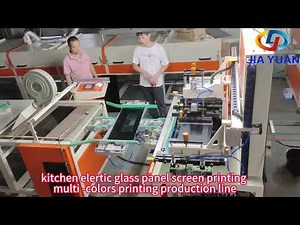 three color screen printing machine production line#screenprinting #screenprint#glassprinting#glass