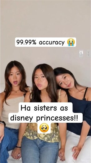 matching the ha sisters with diseney princesses 😭 99% accuracy #shorts #hasisters