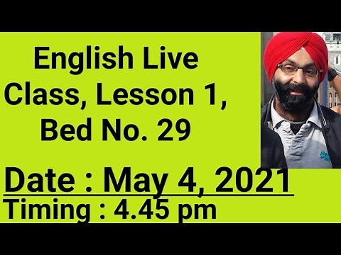 English Live 10th Class, Lesson 1, Supplementary Book, Bed No 29, PSEB