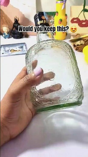 DIY Bottle painting😍✨️ #artshorts#craft #homedecor #art#youtubeshorts #acrylicpainting #diy