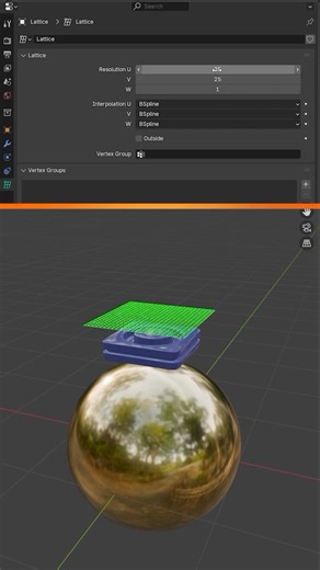 How to bend objects in Blender in 1 minute 🤸‍♀️ Here's a quick tutorial from Ditag Design on bending objects with Lattice in Blender. You place your mesh inside a lattice cage, then edit the cage to deform the mesh. It’s non-destructive, so you can adjust or remove it at any time. A couple of extra tips: – To create a smooth arc bend, add more vertical subdivisions (V) in the lattice. – For localized bending, only edit a portion of the lattice points. – If you need a simple cylinder-style bend,