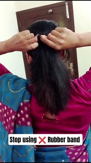 ❌ Stop using rubber band #trending #viralvideo #hairstyle