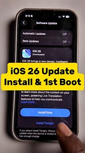 iOS 26 Final Release Installation and first boot. #ios26 #fblifestyle | Smart Depot Tech