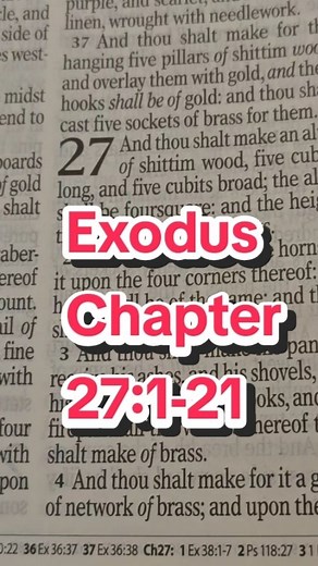 Exodus Chapter 27:1-21 #biblereading #christiantiktok #biblestudy #godsword #Bible | Melvina Alexander