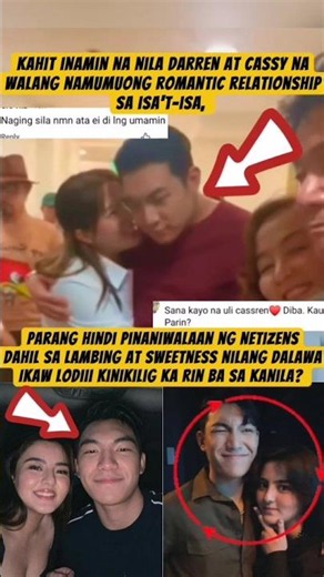 Darren at Cassy pinaniwalaan ng netizens na may romantic relationship #cassylegaspi #darrenespanto