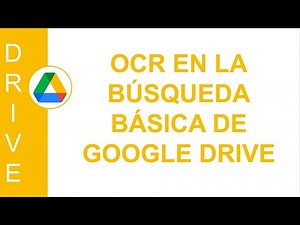 [GOOGLE DRIVE] OCR IN THE BASIC GOOGLE DRIVE SEARCH