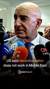 US Special Envoy for Syria Tom Barrack decentralization “has never worked” in the Middle East when asked if decentralization is possible in Syria on the sidelines of Doha Forum on Saturday. | Rudaw English