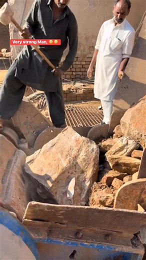 Rock crushing series | very strong man #rock #reels #viral #usareels #trendingreel #usa | RSK React