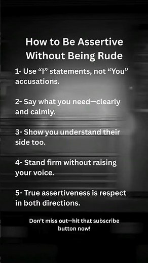 The Secret to Being Assertive Without Sounding Rude (Psychology Says) #psychologyfacts #psychology