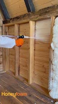 Lightning-fast demo of applying Open Cell Spray Foam! See the spraying and expansion in seconds