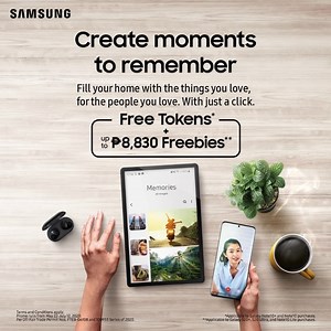 9.2K views · 193 reactions | Build a home with memorable moments with your favorite Samsung Galaxy devices. Shop now via the Samsung Online Store to enjoy exclusive discounts and freebies worth up to ₱8,830. Shop now: spr.ly/CreateMomentsToRememberPH | Samsung | Facebook