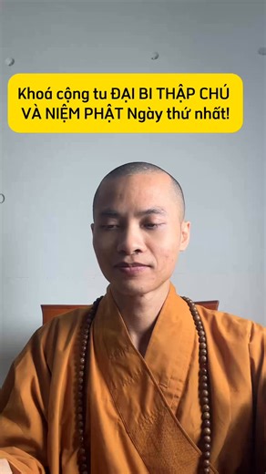 Khoá cộng tu Đại Bi Thập Chú và Niệm Phật ngày thứ nhất! Nam mô ĐẠI BI HỘI THƯỢNG PHẬT BỒ TÁT MA HA TÁT (3 lần) Thiên Thủ Thiên Nhãn Vô Ngại Đại Bi Tâm Đà La Ni Nam mô hát ra đát na đá ra dạ da. Nam mô a rị da, Bà lô yết đế thước bát ra da, Bồ-đề tát đỏa bà da, Ma ha tát đỏa bà da, Ma ha ca lô ni ca da. Án, Tát bàn ra phạt duệ, số đát na đát toả. Nam mô tất cát lị đoá y mông a rị da, Bà lô cát đế thất Phật ra lăng đà bà. Nam mô na ra cẩn trì, Hê lị ma ha bàn đà sa mế, Tát bà a tha đậu thâu bằng,
