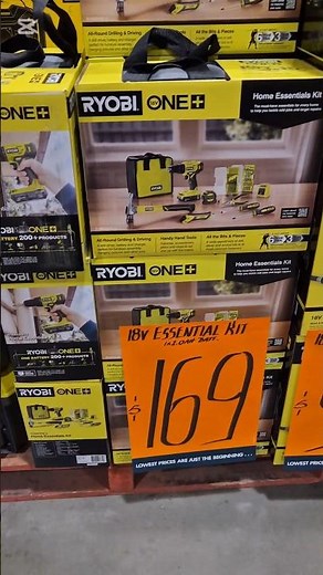 Ryobi 18v Home Essential Kit