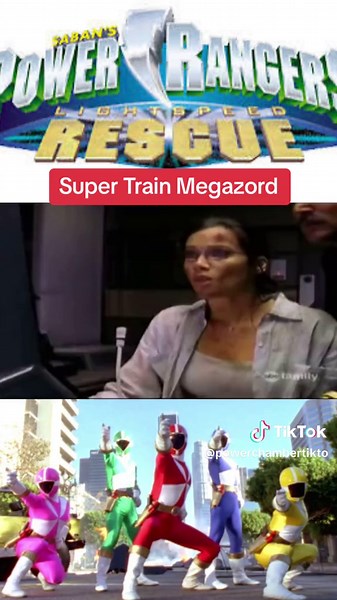 Super Train Megazord Power Rangers Lightspeed Rescue