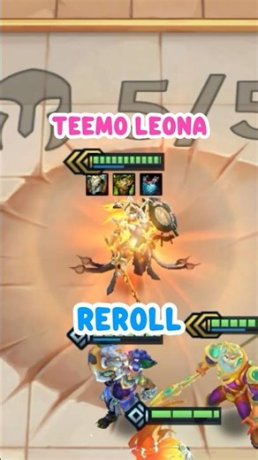 How to Teemo Leona Reroll Set17 #goldenspatula