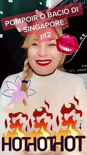 Pompoir o bacio di Singapore