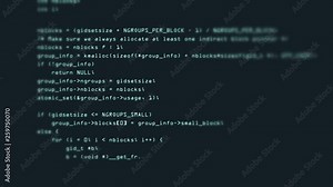Footage of Programming code abstract technology background for software developer and Computer script concept Stock Video