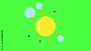 weather icons on transparent background. weather icon. weather logo.