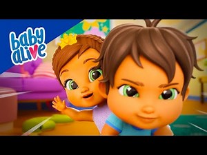 Baby Alive Official 🏎 Princess Ellie and Baby Teo Pretend Play 👑 Kids Videos 💕